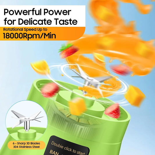 Electric Juicer Mini Portable Blender Fruit Mixers Fruit Extractors Multifunction Juice Maker Machine Blender Smoothies Mixer